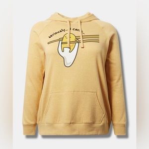 🖤TORRID X GUDETAMA YELLOW HOODIE SIZE 4X🖤